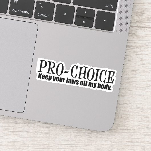Pro Choice Houd je wetten van mijn lichaam laptop Sticker (Detail)