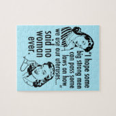 Pro Choice Humor Retro Politieke Cartoon Legpuzzel (Horizontaal)