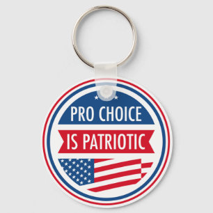 Pro Choice is een Amerikaans feministisch patriott Sleutelhanger