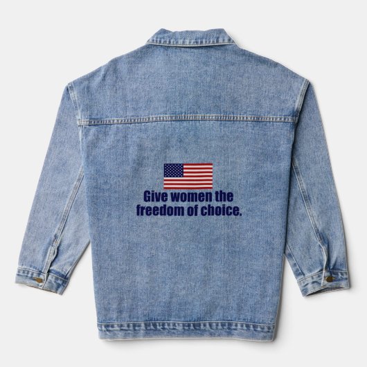 Pro Choice Keep Abortion Safe and Legal Political Denim Jacket (Achterkant)