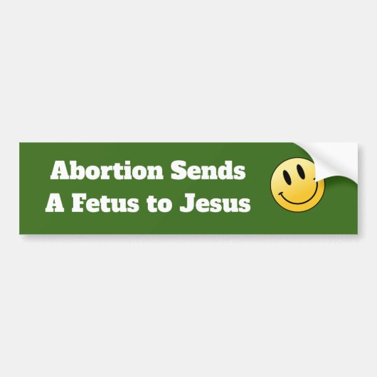 Pro Choice Life Abortus Anti-fascist Jesus bumper Bumpersticker (Voorkant)