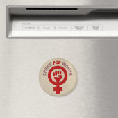 Pro Choice Magnet, "Keuze voor Vrouwen" Magneet (Insitu (Vaatwasser))