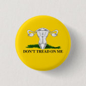 Pro-Choice Niet op mijn baarmoeder trappen Ronde Button 3,2 Cm (Voorkant)