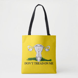 Pro-Choice Niet op mijn baarmoeder Vlag trappen Tote Bag