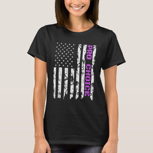Pro Choice, Patriottisch Paars-Amerikaanse Pro Abo T-shirt (Voorkant)