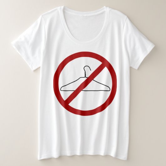 Pro-Choice Plus-Grootte Shirt (Design voorkant)