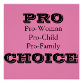 Pro-Choice-Poster Perfect Poster (Voorkant)