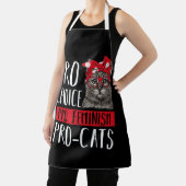 Pro Choice Pro Feminism Pro Cats Cat With Bandana Schort (Insitu)