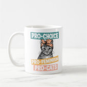 Pro-Choice, Pro-feminisme, Pro-Cat | Kat Lover Koffiemok (Links)
