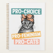 Pro-Choice, Pro-feminisme, Pro-Cat | Kat Lover Planner (Voorkant)
