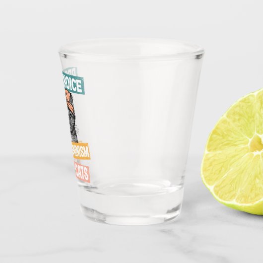 Pro-Choice, Pro-feminisme, Pro-Cat | Kat Lover Shot Glas (Rechts)