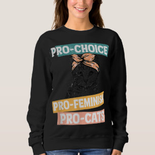 Pro Choice Pro Feminisme Pro Cats Women Rights Trui