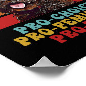 Pro Choice Pro Feminisme Pro Honden Poster (Hoek)