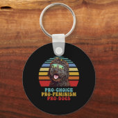 Pro Choice Pro Feminisme Pro Honden Sleutelhanger (Voorkant)
