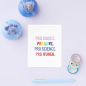 Pro-Choice Pro-Life Pro-Science Pro-Vrouwen Flyer (Enkel)