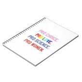 Pro-Choice Pro-Life Pro-Science Pro-Vrouwen Notitieboek (Linkerzijde)