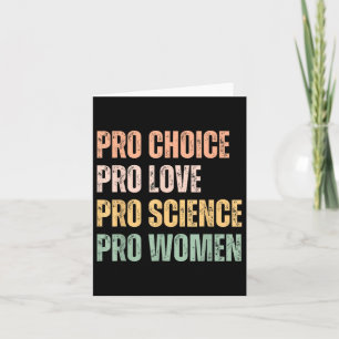 Pro Choice Pro Love Pro Science Pro Vrouwen Human Kaart