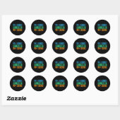 Pro Choice Pro Planet Pro Science Earth Day Enviro Ronde Sticker (Vel)