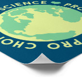 Pro Choice Pro Science Pro Planet Earth Poster (Hoek)