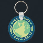 Pro Choice Pro Science Pro Planet Earth Sleutelhanger<br><div class="desc">Pro Choice Pro Science Pro Planet Earth</div>