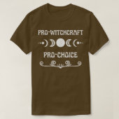 Pro Choice Pro Witch Witchcraft Feminism Moon Phas T-shirt (Design voorkant)