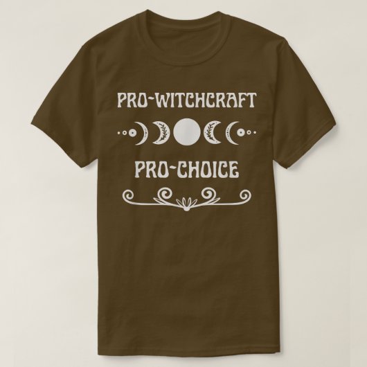 Pro Choice Pro Witch Witchcraft Feminism Moon Phas T-shirt (Design voorkant)