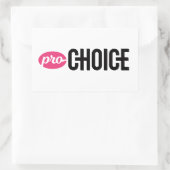 Pro-Choice Rectangle Sticker (vel van 4) (Tas)