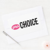 Pro-Choice Rectangle Sticker (vel van 4) (Envelop)