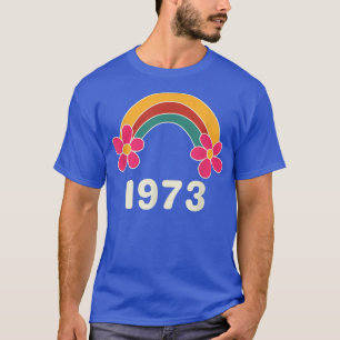 Pro Choice Retro regenboog 1973 Feminisme 197 T-shirt