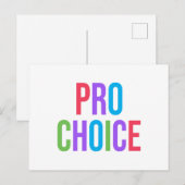 Pro-Choice Roe/Wade Feminist Women's Rights Feestdagenkaart (Voorkant / Achterkant)