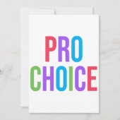 Pro-Choice Roe/Wade Feminist Women's Rights Kaart (Voorkant)