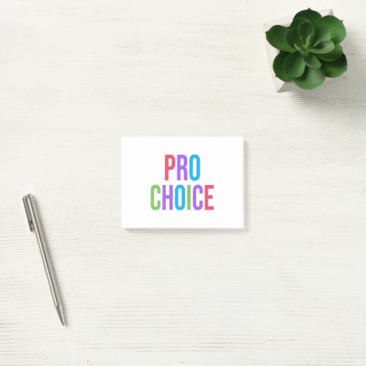 Pro-Choice Roe/Wade Feminist Women's Rights Post-it® Notes (Kantoor)