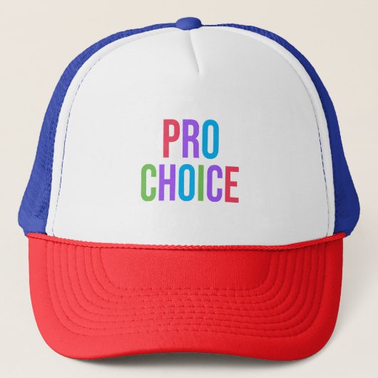 Pro-Choice Roe/Wade Feminist Women's Rights Trucker Pet (Voorkant)
