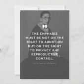 Pro Choice Ruth Bader Ginsburg Quote (Voorkant)