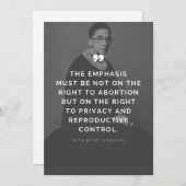Pro Choice Ruth Bader Ginsburg Quote (Voorkant / Achterkant)