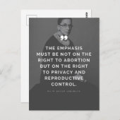 Pro Choice Ruth Bader Ginsburg Quote Briefkaart (Voorkant / Achterkant)