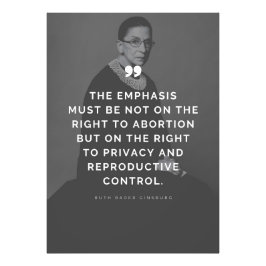 Pro Choice Ruth Bader Ginsburg Quote Foto Afdruk