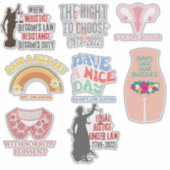 Pro Choice SCOTUS Dissent XL Sticker Assortment (Voorkant)