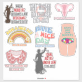 Pro Choice SCOTUS Dissent XL Sticker Assortment (Vel)