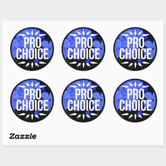 Pro Choice-Stickers Ronde Sticker (Vel)