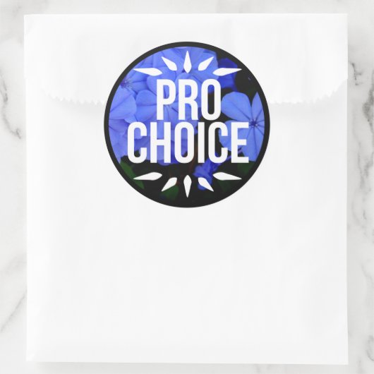 Pro Choice-Stickers Ronde Sticker (Tas)