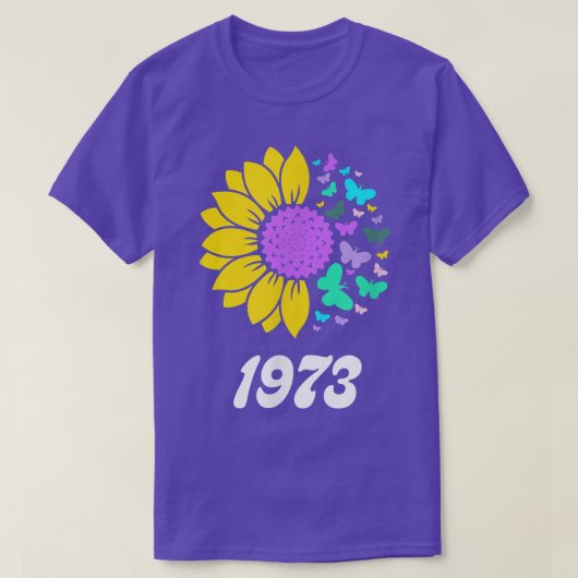Pro Choice Sunflower en Butterfly Feminism Floral T-shirt (Design voorkant)