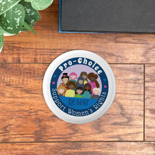 Pro-Choice Support Pin Button voor vrouwenrechten