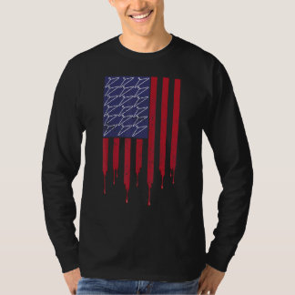 Pro Choice Usa Flag Coat Hanger  Blood  Reproducti T-shirt