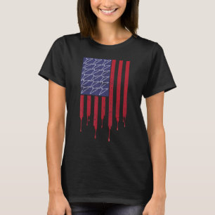 Pro Choice Usa Vlag Coat Hanger Bloedreproductie T-shirt