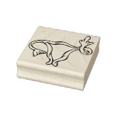 Pro-choice uterus flip off rubberstempel (Stempel)