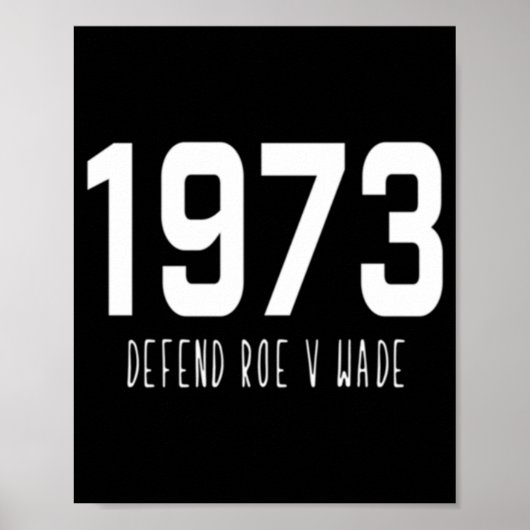 Pro Choice verdedigt Roe V Wade Women's Rights Poster (Voorkant)