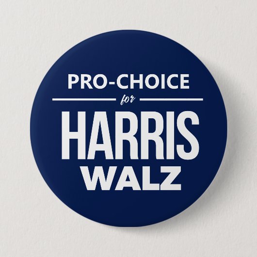 Pro-Choice voor Harris Walz Ronde Button 7,6 Cm (Voorkant)