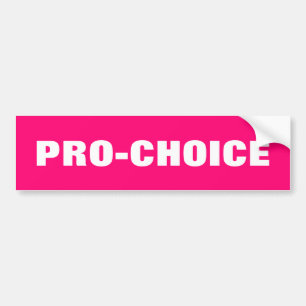 Pro-choice vrouwen voor abortus roze bumpersticker