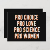 Pro Choice Vrouwenrechten Feministisch Patriarchaa Briefkaart (Voorkant / Achterkant)